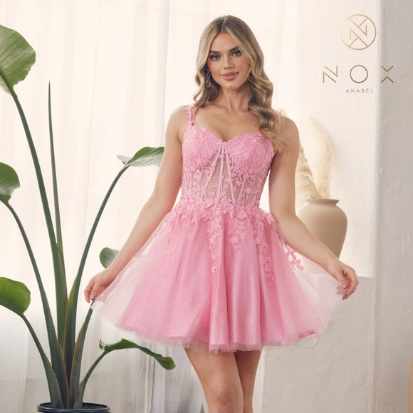 NEW SHORT OFF THE SHOULDER SLEEVELESS BABY DOLL DRESS WITH LACE UP BACK NX H784 - Picture 1 of 10